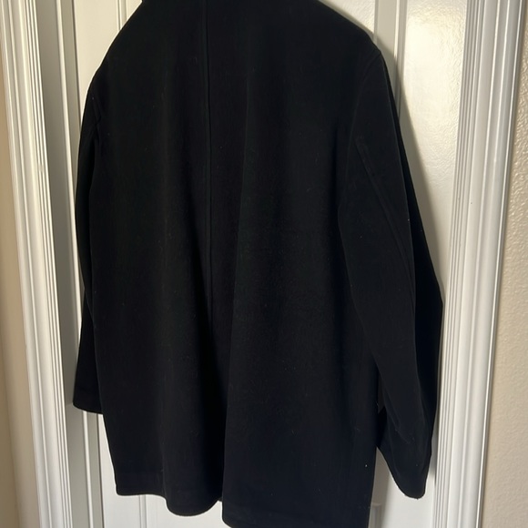 Men’s Black Pea Coat - Picture 6 of 6